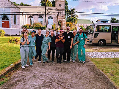 Photo of the group in Grenada