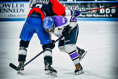 Photograph of Mighty Dents on the ice