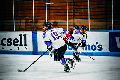 Photograph of the Might Dents on the ice
